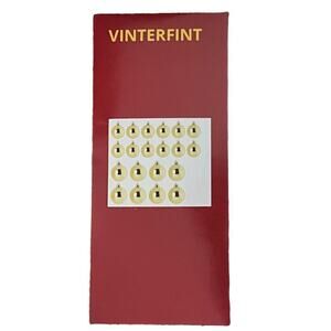 IKEA VINTERFINT Gold Bauble Ornaments Set of (20)